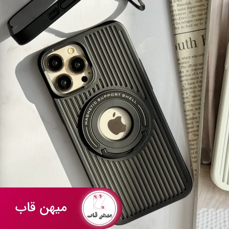 قاب موبایل آیفون توری مگنتی پایه دار
