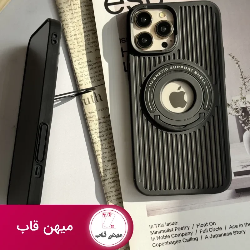 قاب موبایل آیفون توری مگنتی پایه دار