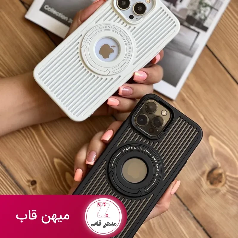 قاب موبایل آیفون توری مگنتی پایه دار