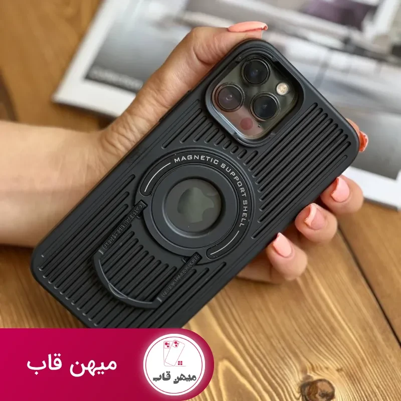 قاب موبایل آیفون توری مگنتی پایه دار