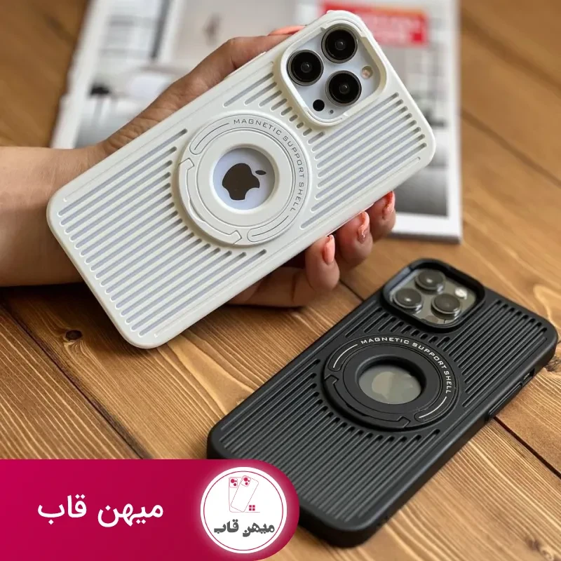 قاب موبایل آیفون توری مگنتی پایه دار