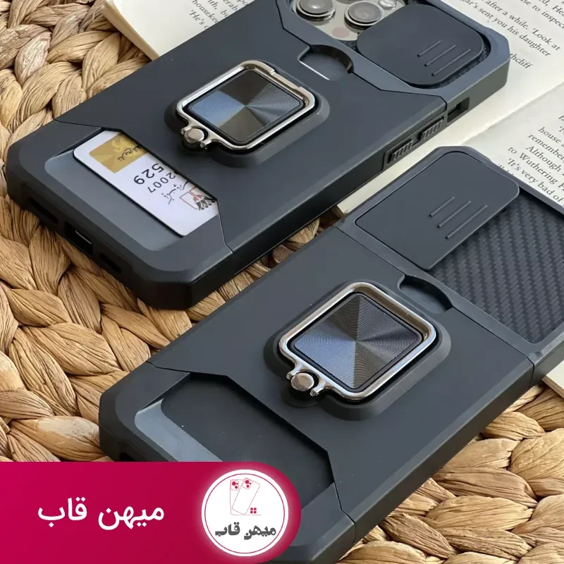 قاب موبایل سامسونگ آرمور جاکارتی کشویی استند حلقه ای