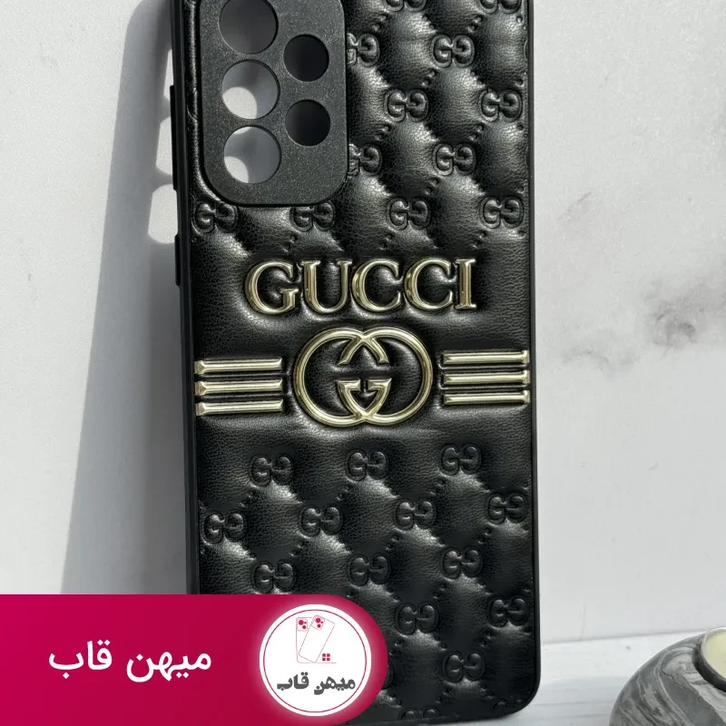 قاب موبایل سامسونگ گوچی بالشتی چرمی داغ