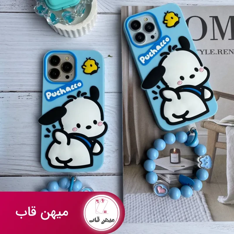 قاب موبایل آیفون سیلیکونی اسنوپی + بندست