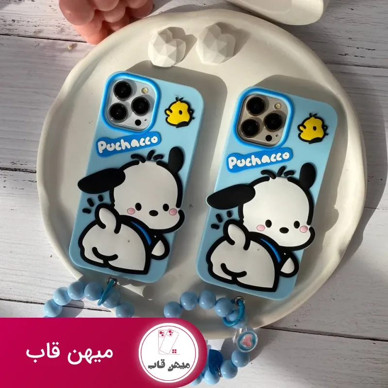 قاب موبایل آیفون سیلیکونی اسنوپی + بندست