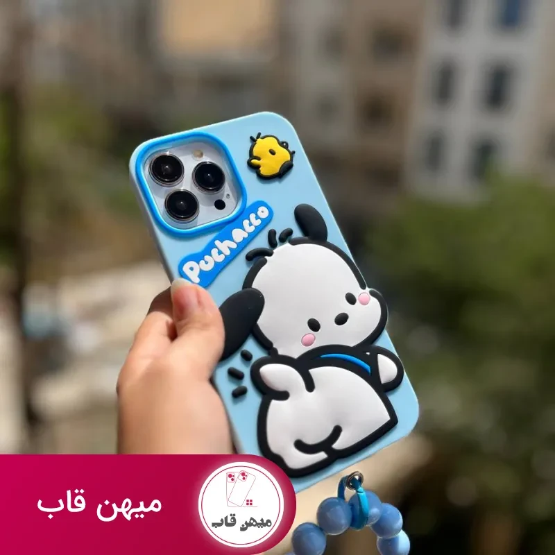 قاب موبایل آیفون سیلیکونی اسنوپی + بندست