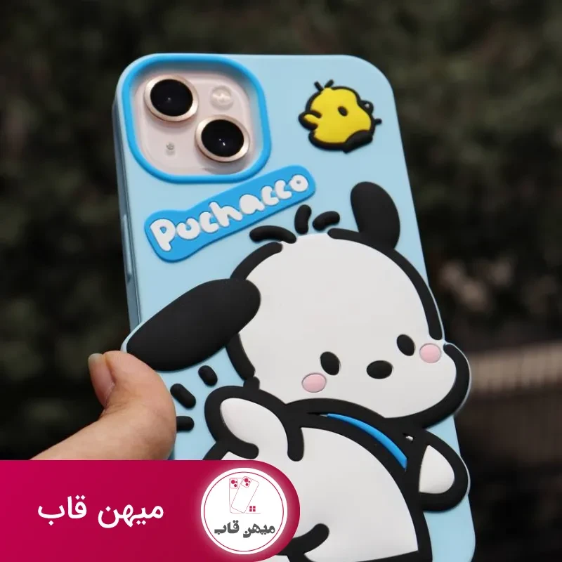 قاب موبایل آیفون سیلیکونی اسنوپی + بندست