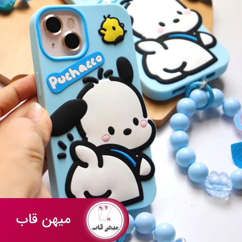 قاب موبایل آیفون سیلیکونی اسنوپی + بندست