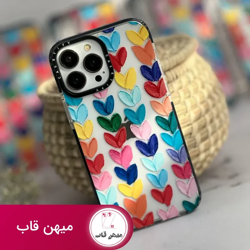قاب موبایل سامسونگ پالت آبرنگی قلبی کستیفای