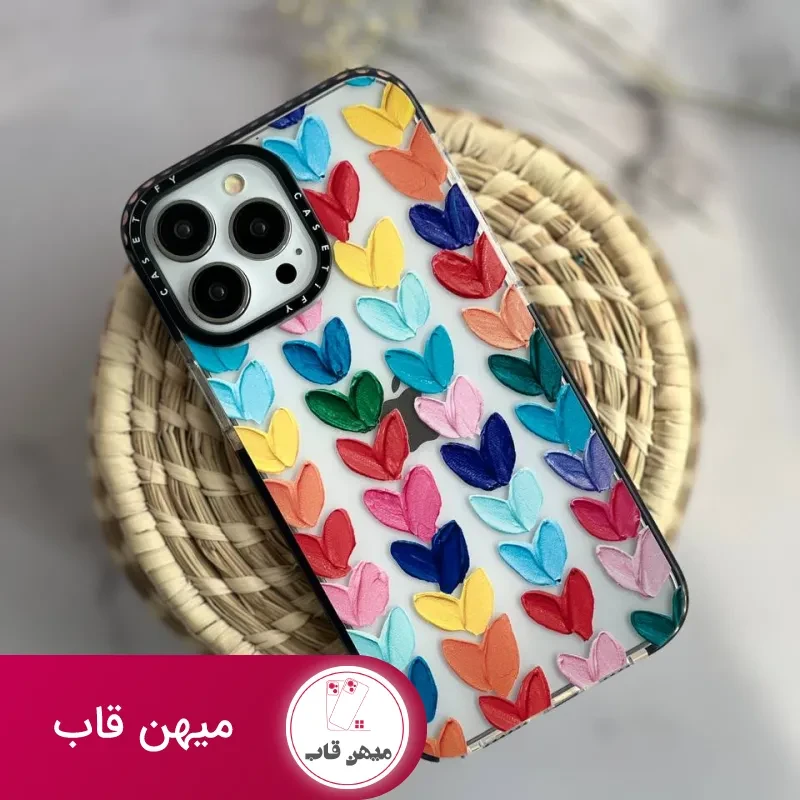 قاب موبایل سامسونگ پالت آبرنگی قلبی کستیفای