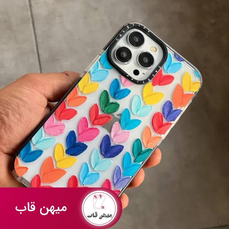 قاب موبایل سامسونگ پالت آبرنگی قلبی کستیفای
