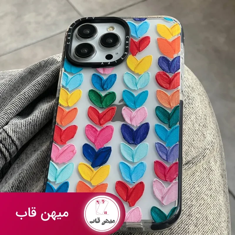 قاب موبایل سامسونگ پالت آبرنگی قلبی کستیفای