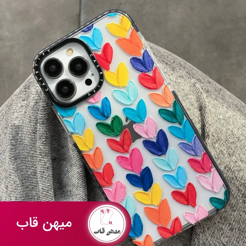 قاب موبایل سامسونگ پالت آبرنگی قلبی کستیفای