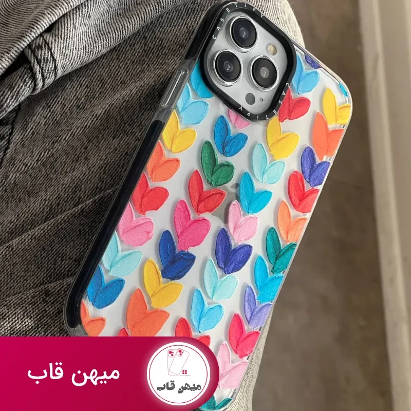 قاب موبایل سامسونگ پالت آبرنگی قلبی کستیفای