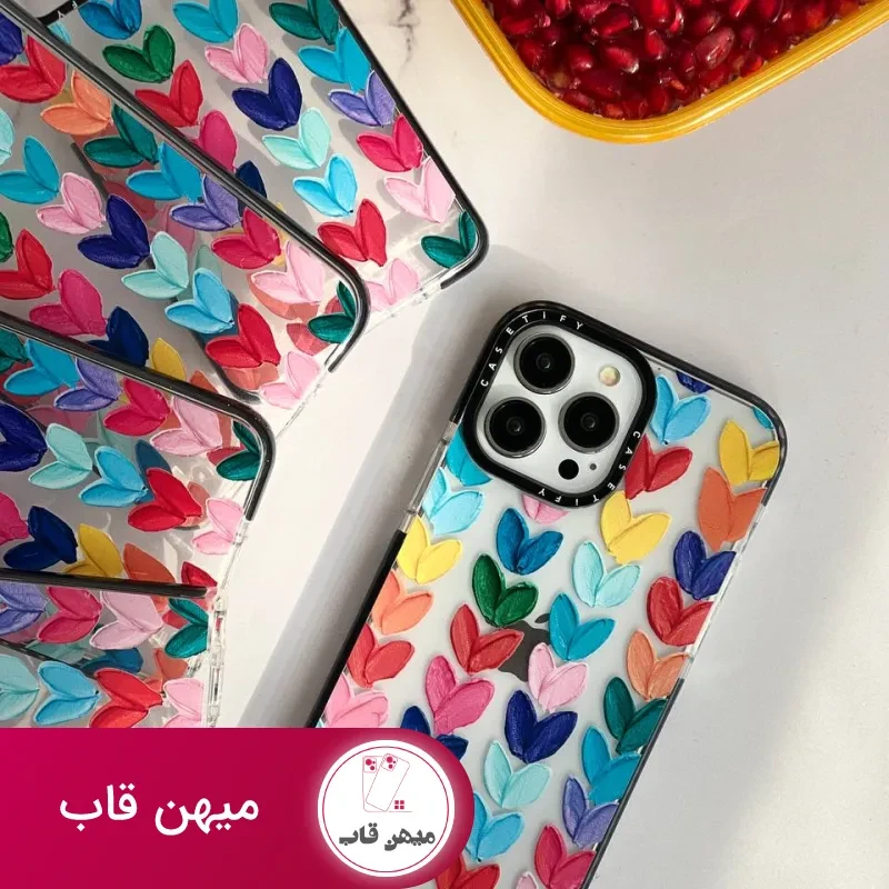 قاب موبایل سامسونگ پالت آبرنگی قلبی کستیفای