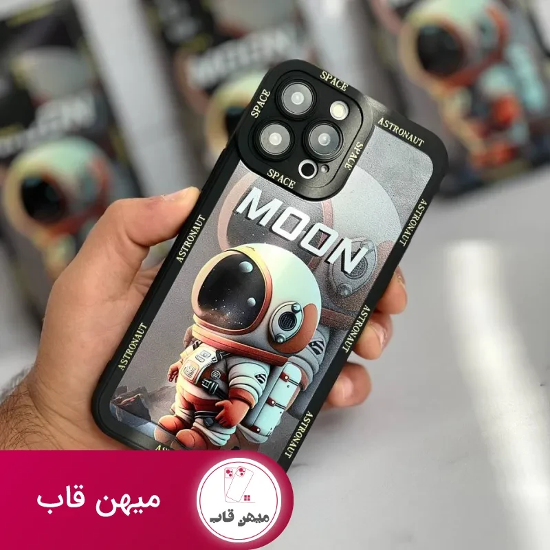 قاب موبایل سامسونگ فضانورد سیاره ی ماه محافظ لنزدار