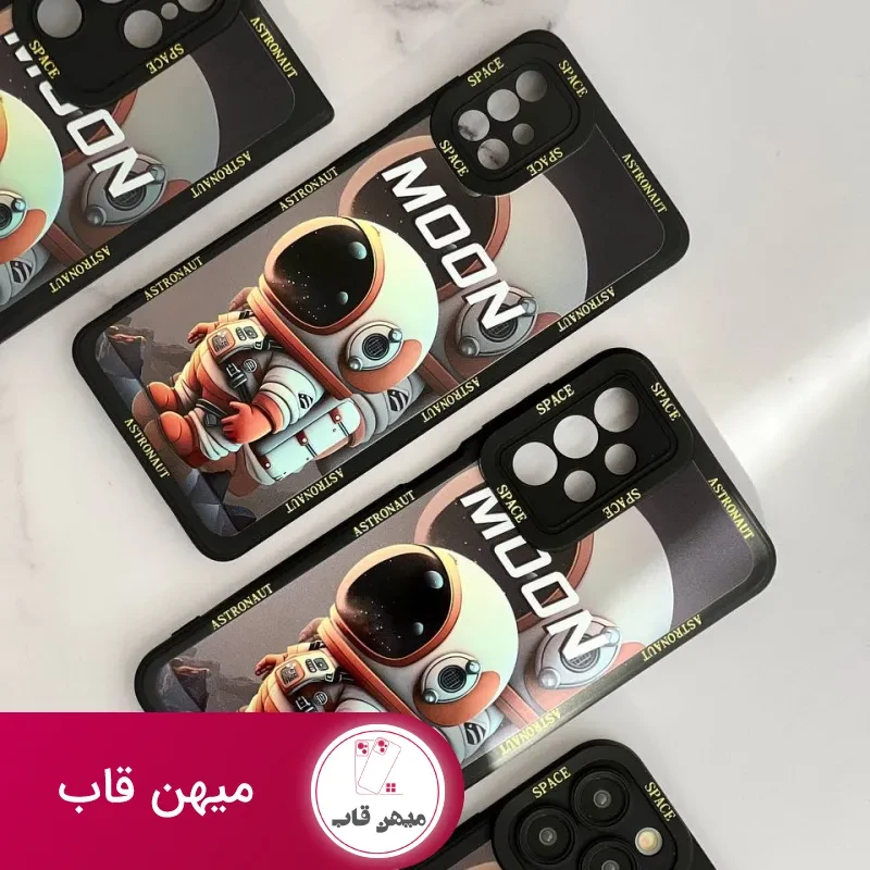 قاب موبایل سامسونگ فضانورد سیاره ی ماه محافظ لنزدار