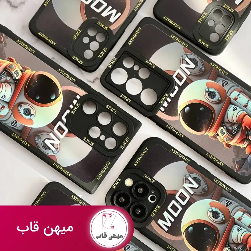 قاب موبایل سامسونگ فضانورد سیاره ی ماه محافظ لنزدار