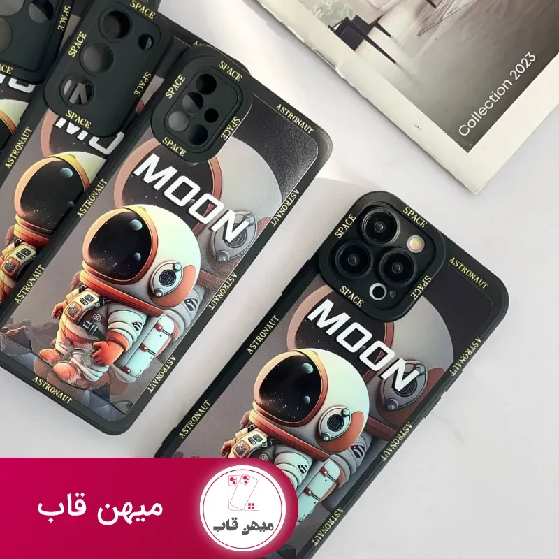 قاب موبایل سامسونگ فضانورد سیاره ی ماه محافظ لنزدار
