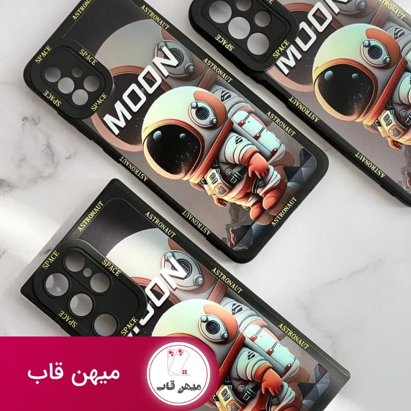 قاب موبایل آیفون فضانورد سیاره ی ماه محافظ لنزدار
