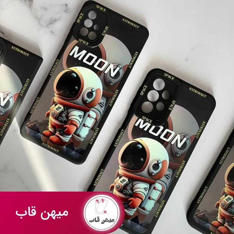 قاب موبایل آیفون فضانورد سیاره ی ماه محافظ لنزدار
