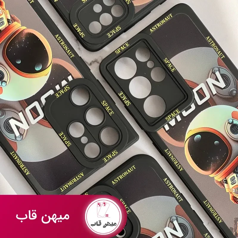 قاب موبایل آیفون فضانورد سیاره ی ماه محافظ لنزدار
