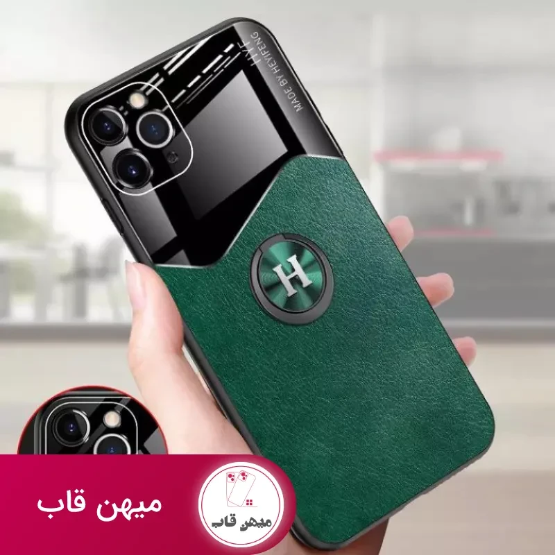 قاب موبایل سامسونگ چرمی دلیکات یشمی