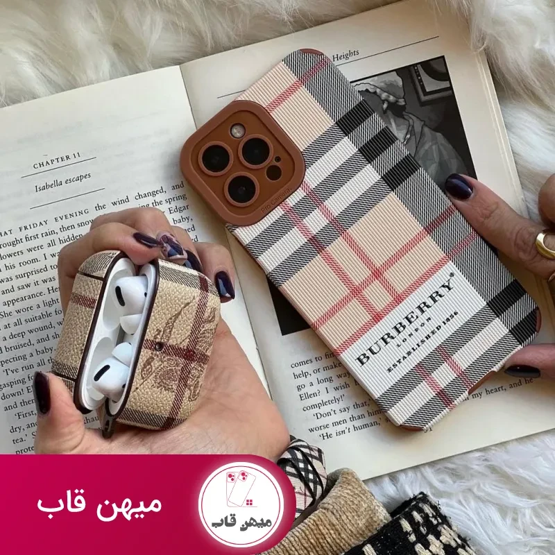 قاب موبایل آیفون باربری لندن محافظ لنزدار