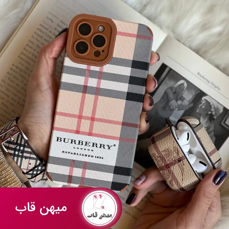 قاب موبایل آیفون باربری لندن محافظ لنزدار