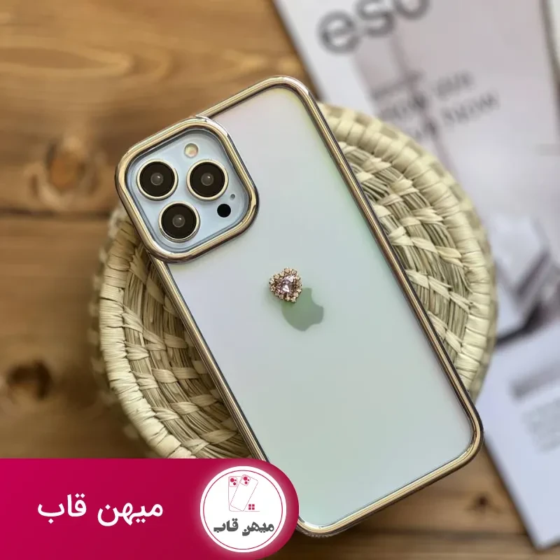 قاب موبایل آیفون کویین نگین دار هفت رنگ