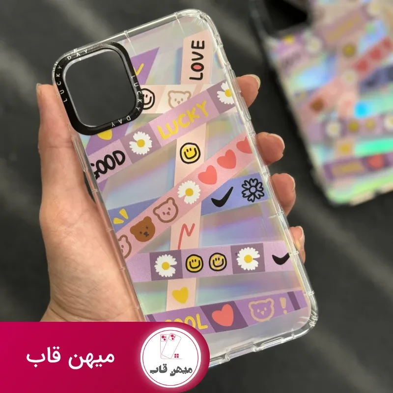 قاب موبایل آیفون خرس مهربان لیزری