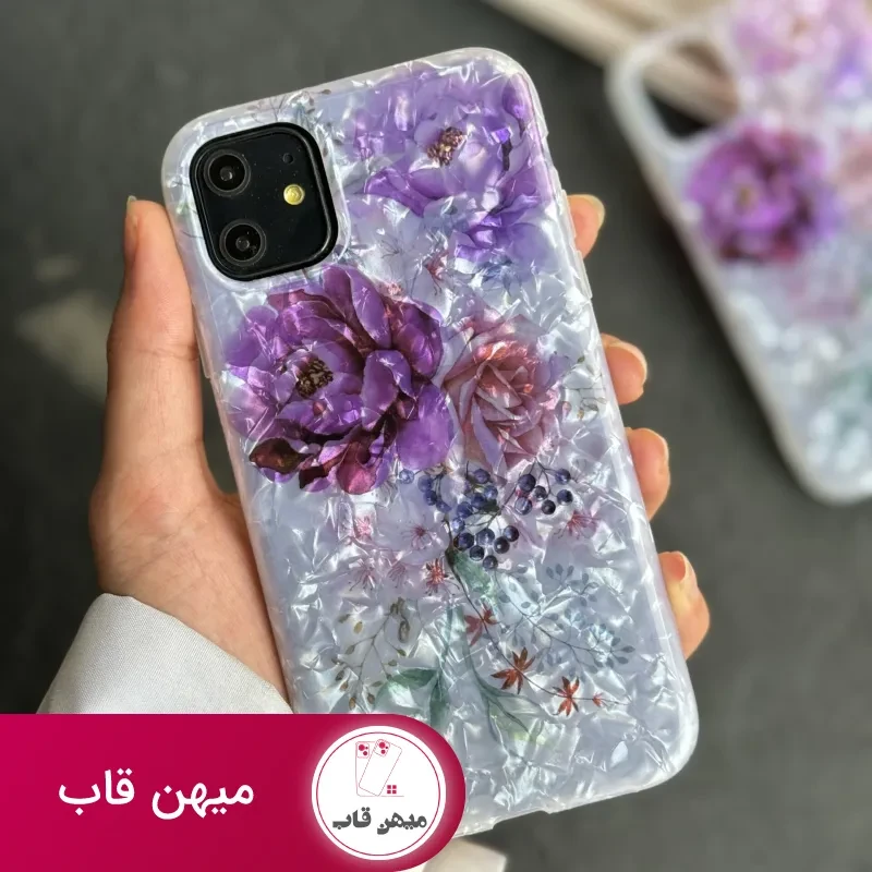قاب موبایل آیفون گل رز