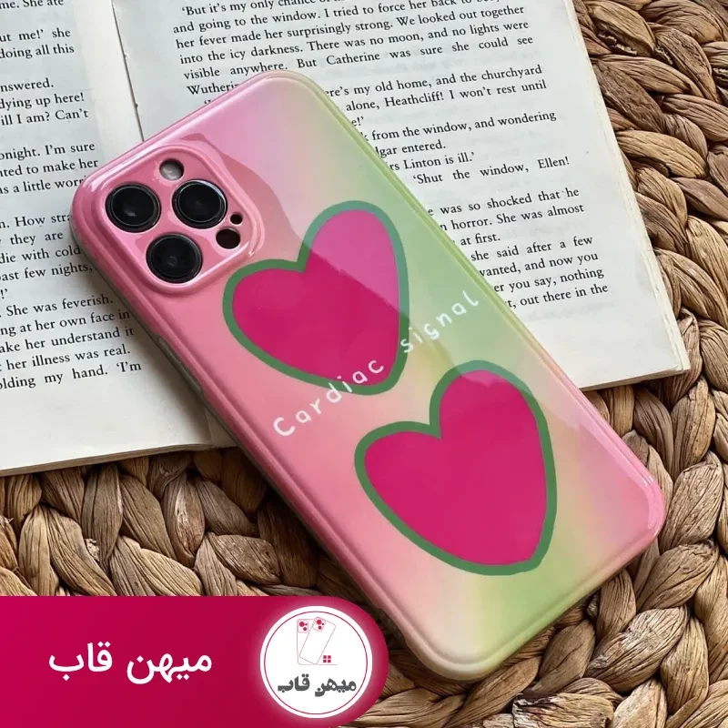 قاب موبایل آیفون قلب سرامیکی محافظ لنزدار