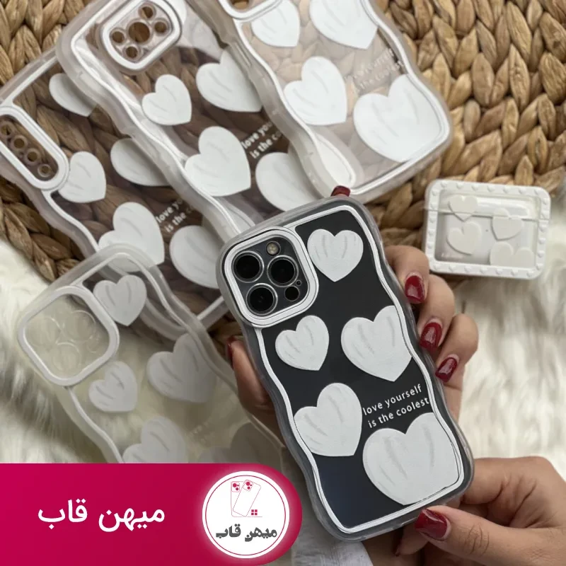 قاب موبایل شیائومی قلب یخی محافظ لنزدار