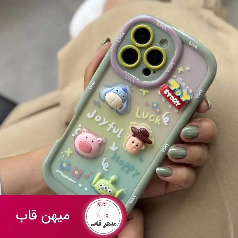 قاب عروسکی آیفون توی استوری برجسته سبز