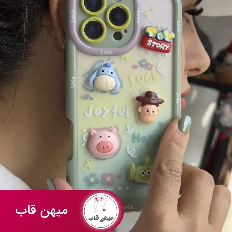 قاب عروسکی آیفون توی استوری برجسته سبز