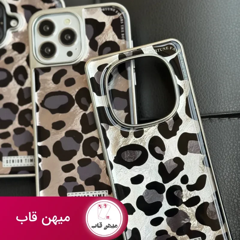 قاب دخترانه سامسونگ و شیائومی Senior Time پلنگی