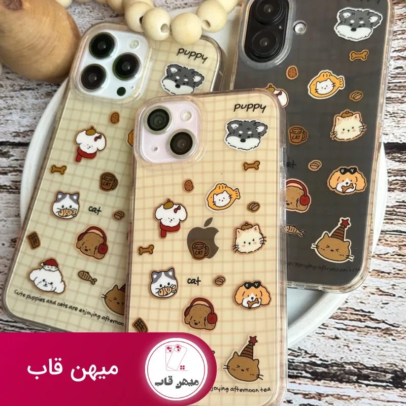 قاب دخترانه فانتزی سگ و گربه های بامزه