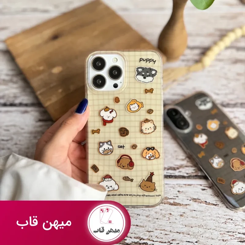 قاب دخترانه فانتزی سگ و گربه های بامزه