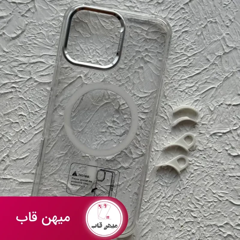 قاب آیفون شفاف آویز دار پرو کمرا