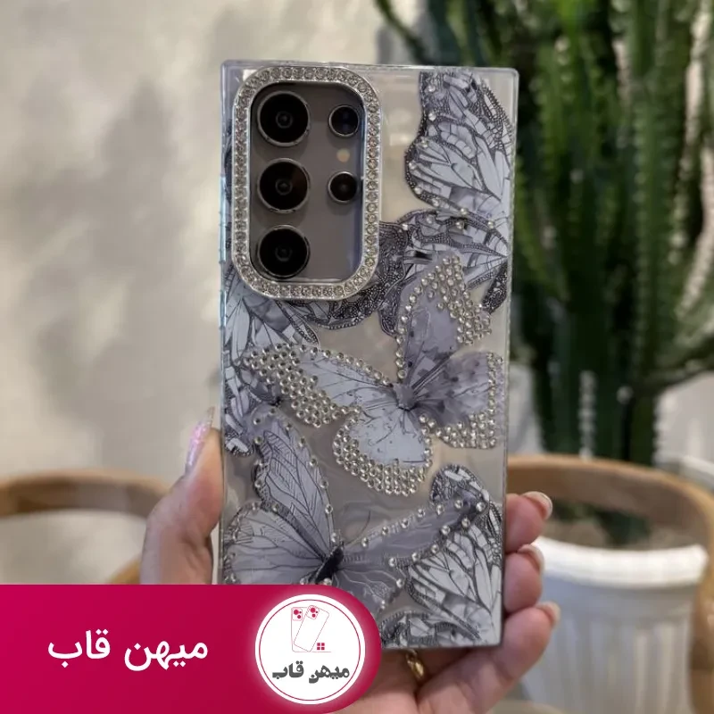 قاب گوشی آیفون gray butterfly