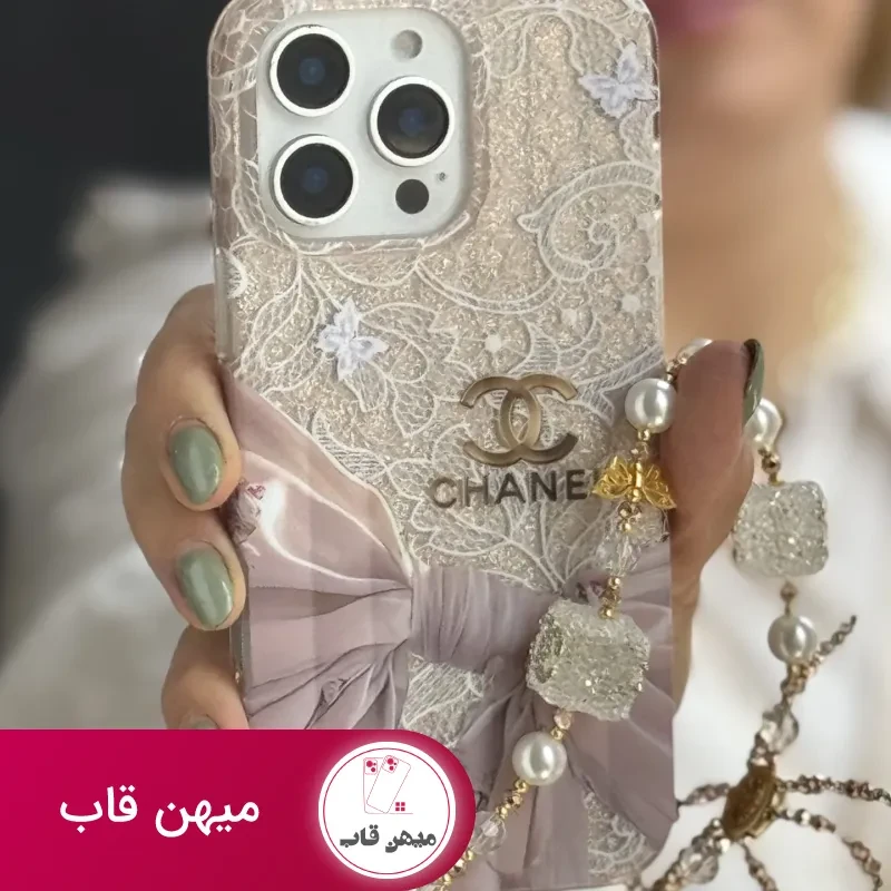 قاب موبایل آیفون شنل سابرینا + بندست کویین