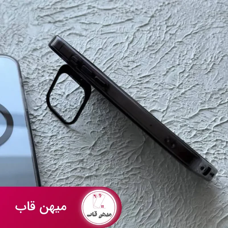قاب شفاف استندشو براکت به همراه مگسیف برای آیفون BRACKET