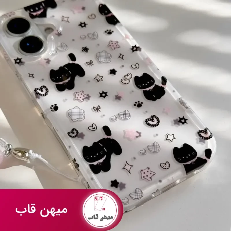 قاب گوشی Baby Cat با آویز آیفونی