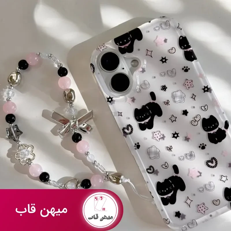 قاب گوشی Baby Cat با آویز آیفونی