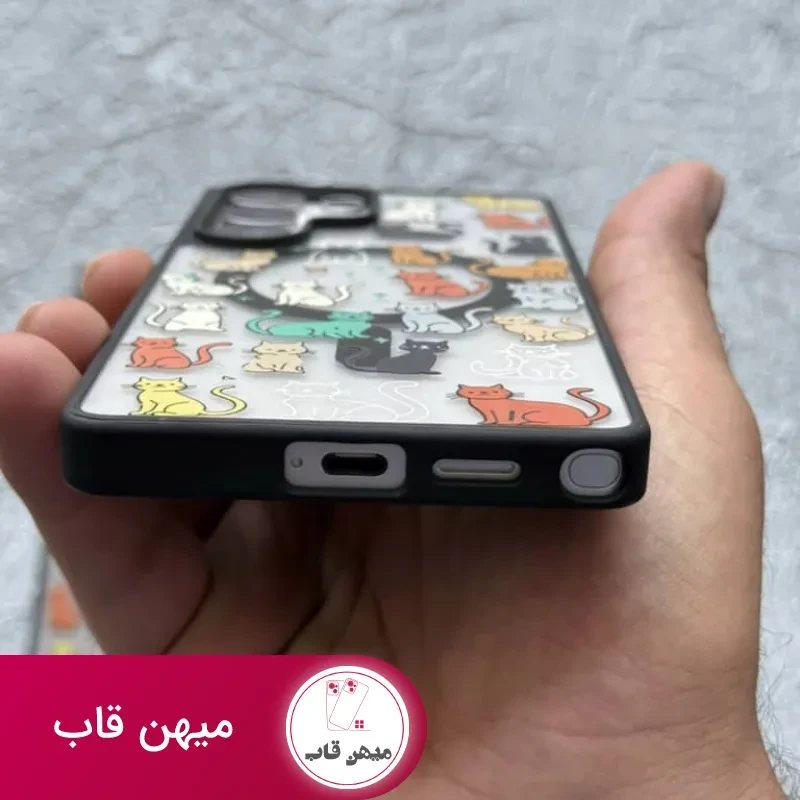 قاب گربه های رنگی مگ سیف دار سامسونگ
