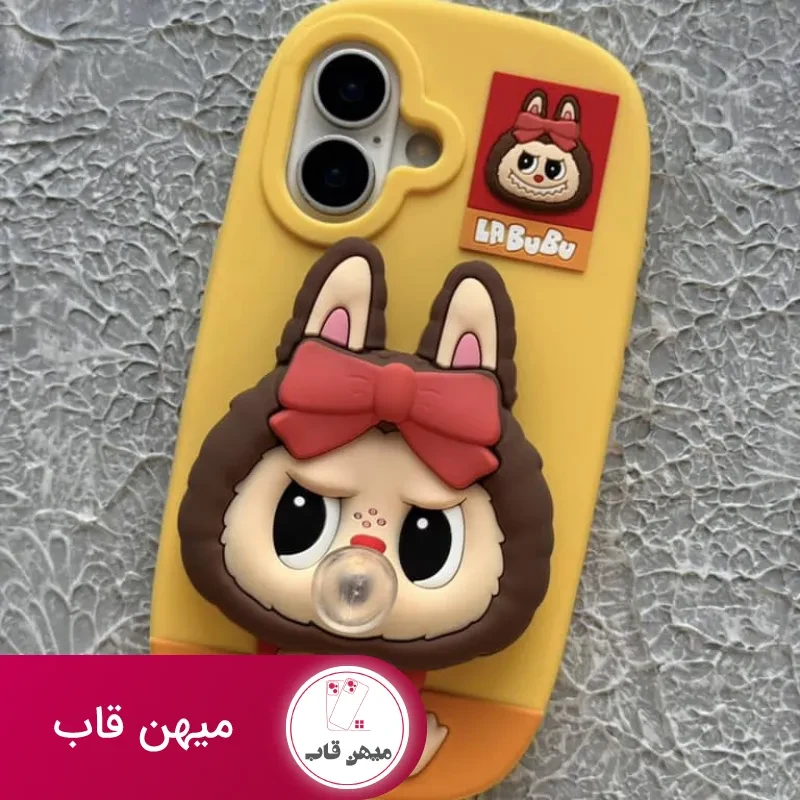 قاب آیفون LABUBU لبوبو آدامس بادکنکی