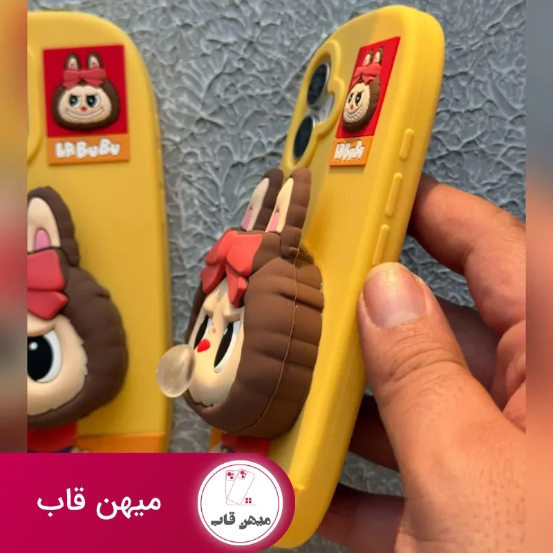 قاب آیفون LABUBU لبوبو آدامس بادکنکی