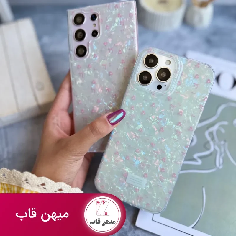 قاب گوشی ساموسنگ و شیائومی يخي ريبون و گل اندرويدي