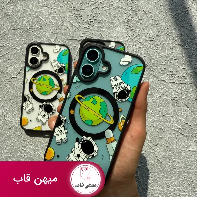 قاب آیفون فضانورد و سیاره مگ سیف دار
